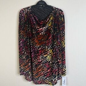 NWT Calessa Burnout Top Womens Plus Sz 1X
